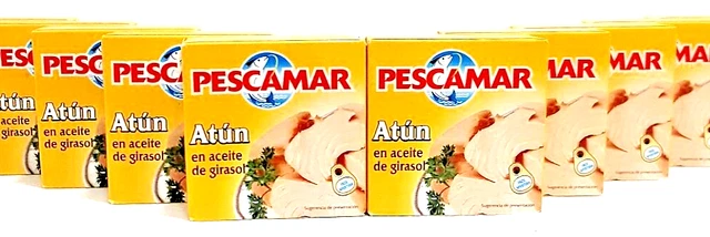 10 Barattoli Tonno IN Olio Vegetale - 10 X 80 G - Pescamar Atun Lattina - Di