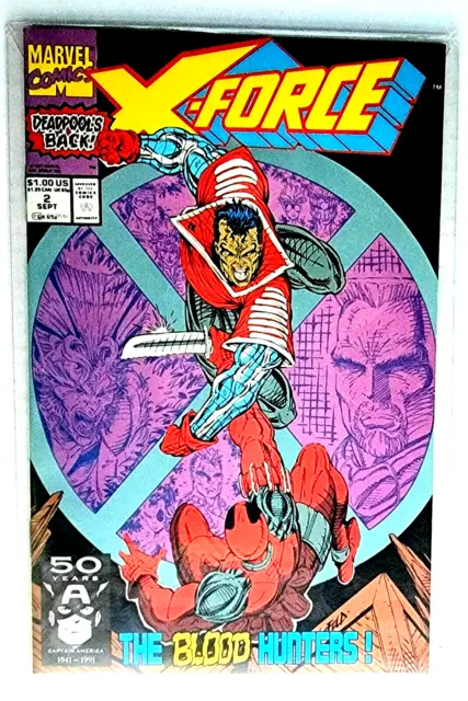 X-FORCE  VOL.1  #2:  "The Blood Hunter".  September 1991, Marvel Comics.  NM.