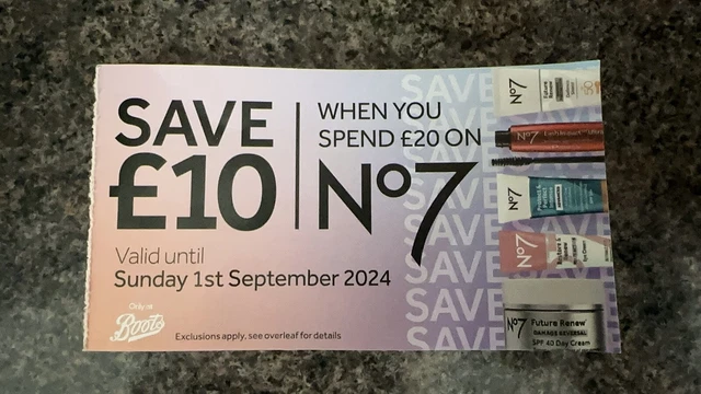 Boots no 7 coupons hotsell