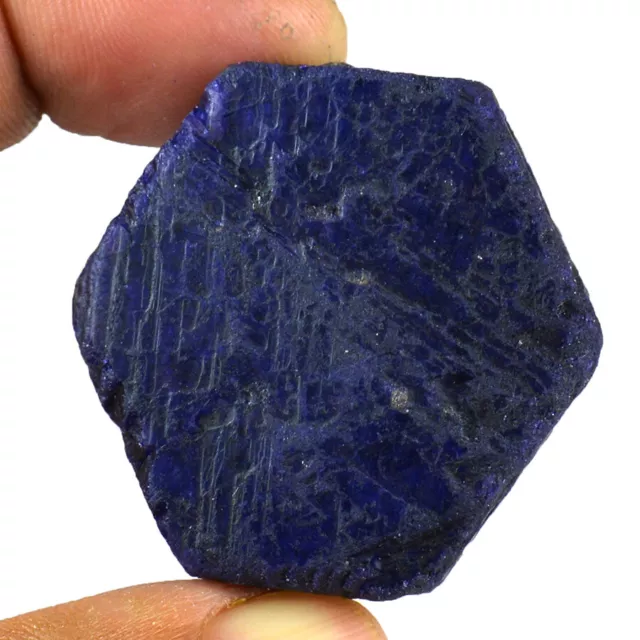 Superbe Bijou 252 CT Saphir Naturel Bleu Terre Extrait Corindon Pierre Précieuse 2