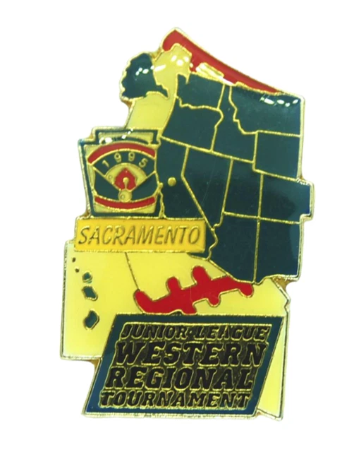 VINTAGE WESTERN REGIONAL Little League Baseball Lapel Hat Pin San