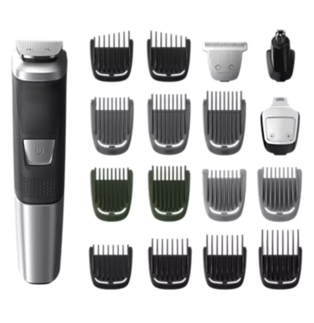 Philips Norelco MG5750 Multigroom All-in-One Trimmer Series 5000, 16 attachments