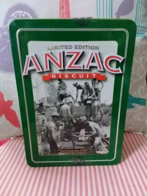 Anzac Biscuit Tin, Collectible Commemorative "Balikpapan 1945" Limited Edition