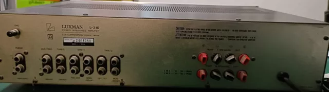 amplificatore luxman L-210 stereo integrato 2