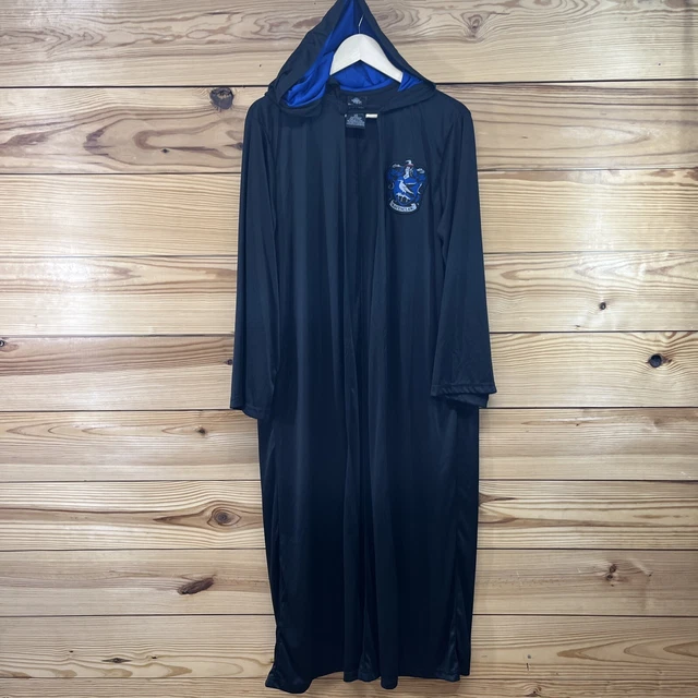 Wizarding World of Harry Potter Ravenclaw Robe One Size Hooded Black Blue B153 Wizarding World of Harry Potter Ravenclaw Robe One Size Hooded Black Blue B153
