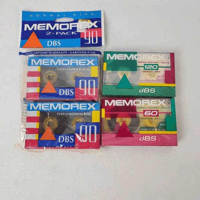 Memorex Vintage Clear Blank Cassette Tapes
