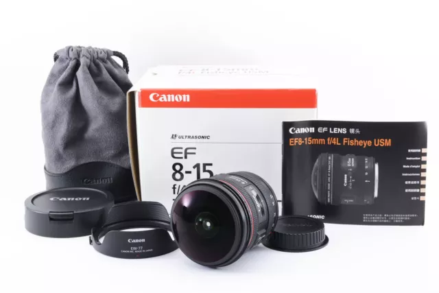 [ sin Usar ] Canon Ef 8-15mm F / 4 En L USM Ojo de Pez Ultra-Amplia Lente Zoom