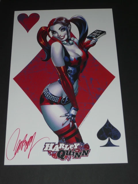 Harley Quinn Art Print Signed By J Scott Campbell 11X17