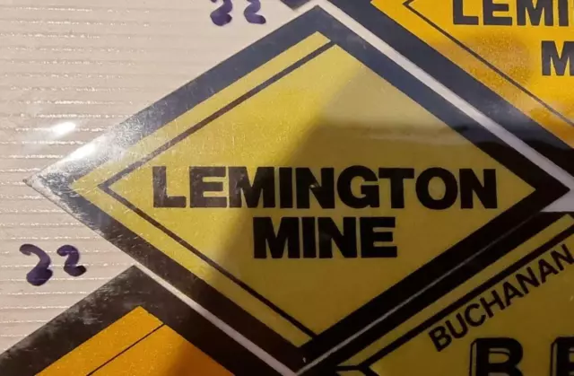 Colliery Sticker Lemington Mine  light yellow As per image