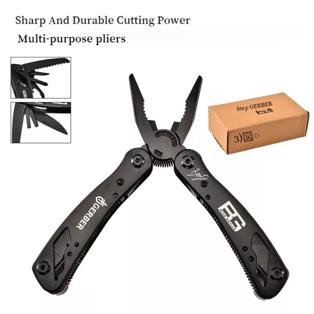 AU Outdoor Camping Combination Tool Pliers Foldable Multifunctional Knife Pliers