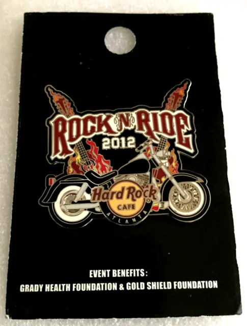 Hard Rock Cafe Atlanta 2012 Rock-N-Ride Harley Davidson Pin - Le 800 - #67702