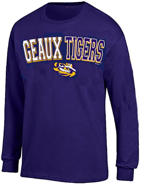 LSU Purple Geaux Slogan Long Sleeve T Shirt