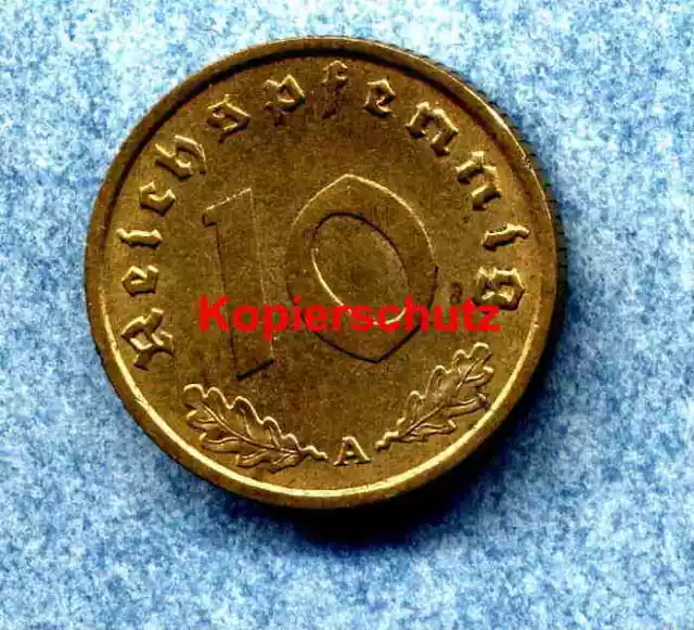 10 Reichspfennig - A- 1938 - Deutsches Reich