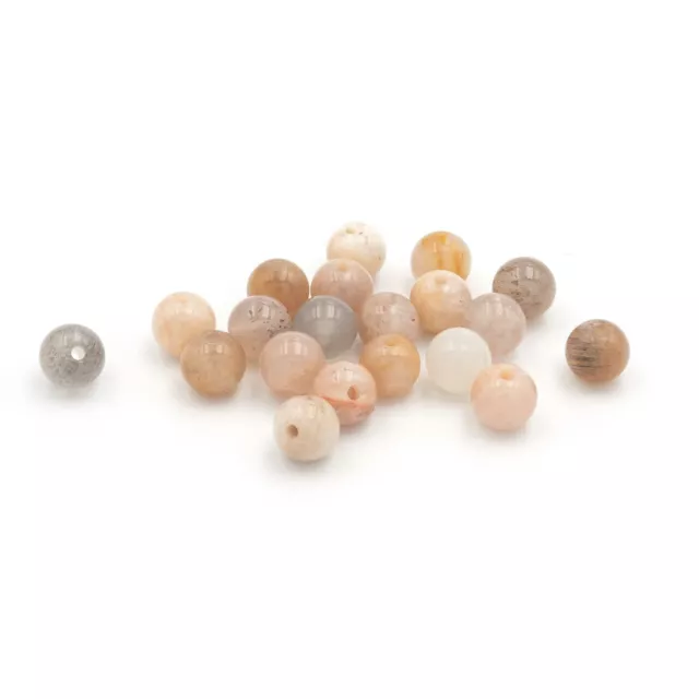 Vintageparts DIY Glasperlen aus Sonnenstein 4mm 20 Stück