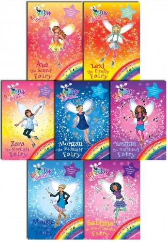 Rainbow Magic Series 14 Twilight Fairies 7 Books Set Collection Pack Books 92-98