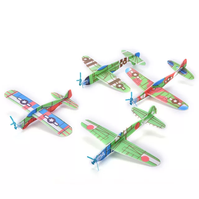 12x/Set Aliante Schiuma Prop Alianti Volanti Aereo Aeroplano Bambini Fai Da Te Giocattoli PH* Sb