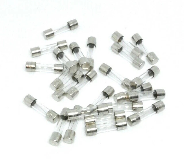 10 fusibles verre 0,5 Ampères 20 mm x 5 mm 0,5 Amp pour 12 à 250volts 5 x 20 mm
