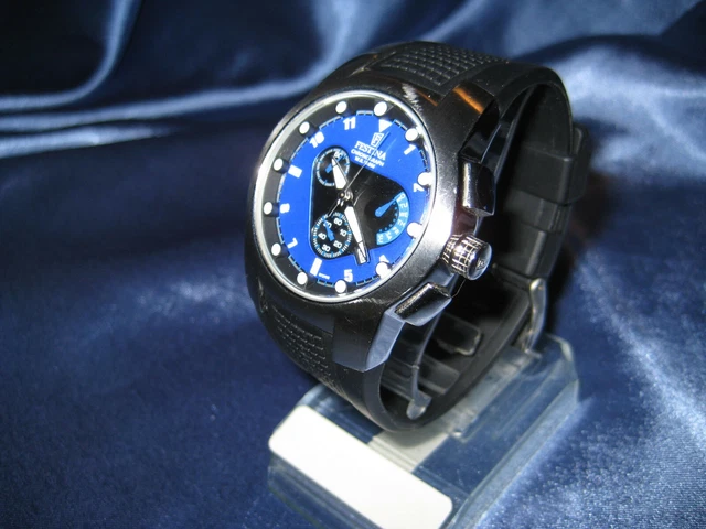 FESTINA WATCH BLUE Model 6727 Dashboard Tour De France Chronograph Excellent 99.00 PicClick