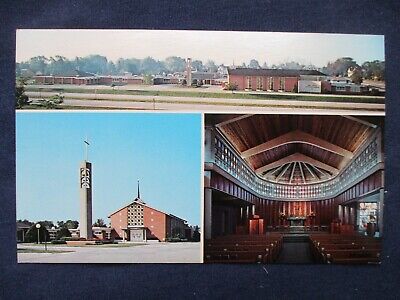 1970s Sheboygan Wisconsin First United Lutheran Church Multi View Postcard