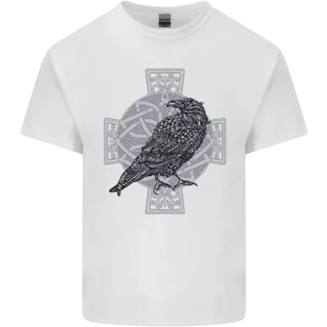 Odin Celtic Raven Viking Tattoo Cross Runic Mens Cotton T-Shirt Tee Top