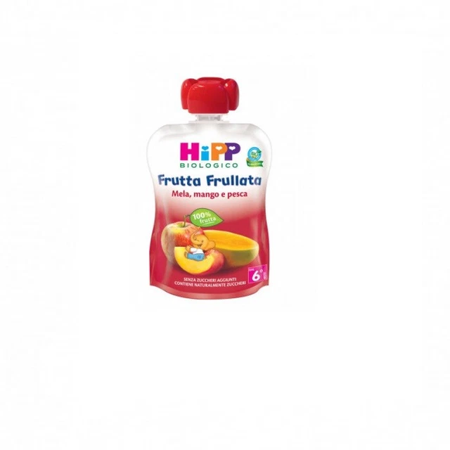 Purea HiPP Bio Mela Mango Pesca - 6 Tubetti Da 90g Senza Zuccheri Aggiunti - Foto 9