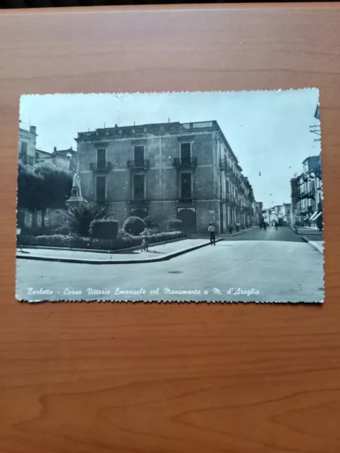 Barletta - Corso Vittorio Emanuele col monumento a M. d'Azeglio