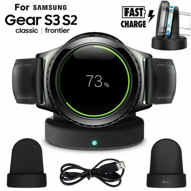 For Samsung Gear S2 S3 Classic/Frontier Wireless Charging Dock Cradle Charger DE