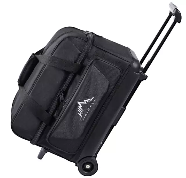 Double Roller 2 Ball Bowling Bag with Separate Shoe Compartment ...