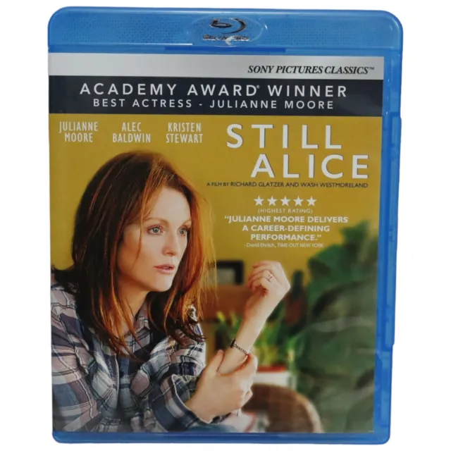 Blu Ray Disc DVD Still Alice Julianne Moore Alec Baldwin Kristen Stewart PG-13