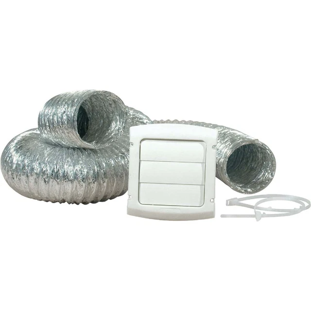 Dundas Jafine White Gas or Electric Dryer Vent Kit (4-Piece) TD48PVKZW6 Dundas