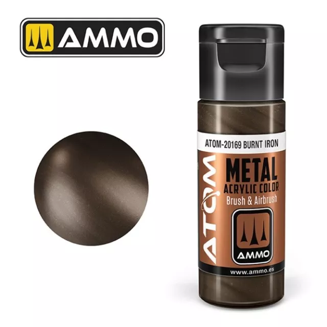 Ammo MIG ATOM-20169 - ATOM METALLIC Burnt Iron - Neu
