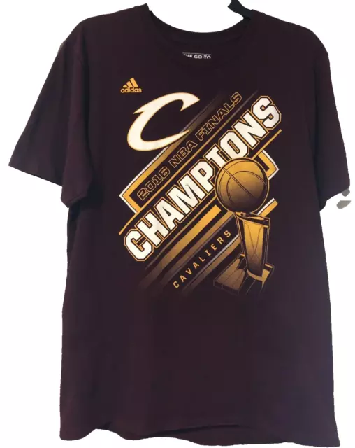 Adidas Lebron James NBA Champions T Shirt Size L/G 2016 Cleveland Cavaliers