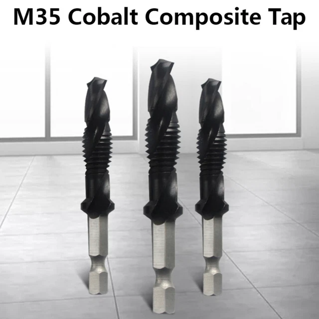 Accessories Drill Bit Hand Tools 1pc Compound Tap Hex Shank Spiral Groove