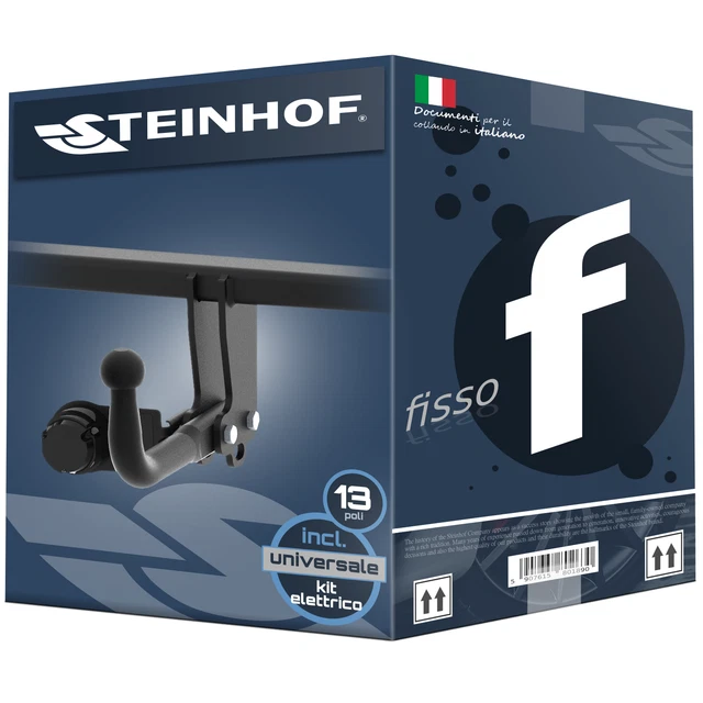 Gancio traino Steinhof Jeep Wrangler 06-, imbullonato, 3500kg