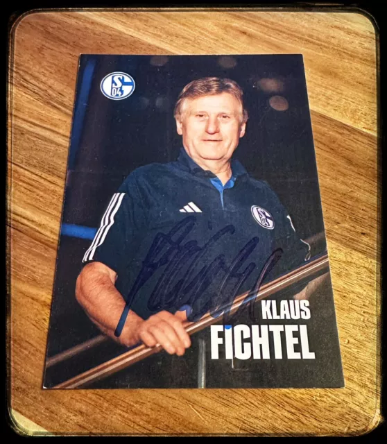 NEU * Autogrammkarte von  Klaus Fichtel * FC Schalke 04 * S04 * 23/24 * RAR