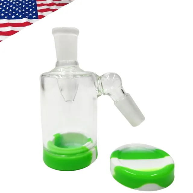 18MM SHOWER HEAD Ash Catcher 45° Green Slime Color Bubbler Hookah WaterPipe  $29.99 - PicClick