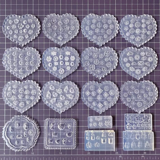 1:12 Scale Dollhouse Miniatures DIY Tiny Flowers Number Silicone Molds Groceries