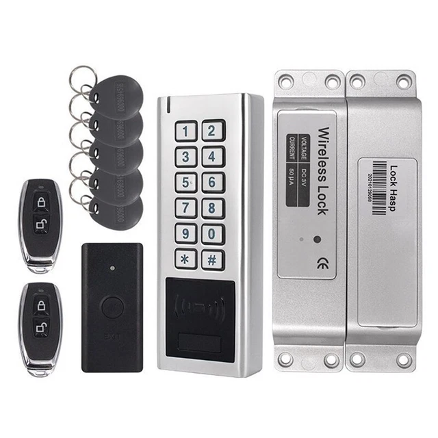 Kit de bloqueo de puerta exterior hágalo usted mismo contraseña deslizante tarjeta control de acceso - máquina en uno B2B6