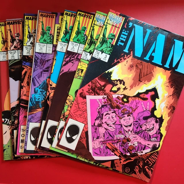 Lot of 8 The NAM #'s Ranging from 3-23 Marvel Comic Books 1987 VG