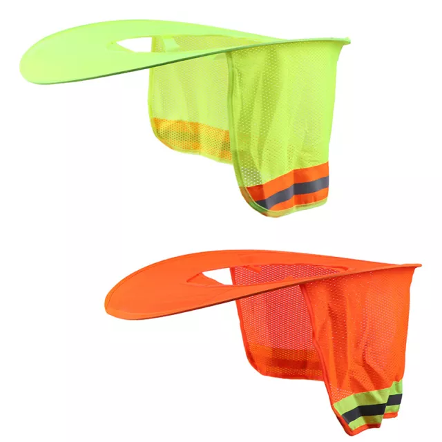 Testata per cappello duro attaccabile parasole con scudo collo VIS a righe riflettenti H*H7