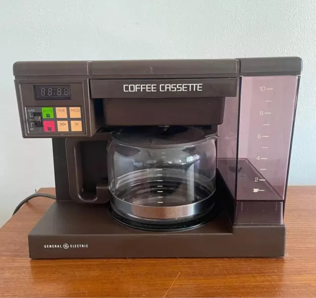 Vintage General Electric Filter Coffee Maker with timer, Coffee Cassette CDX3000
