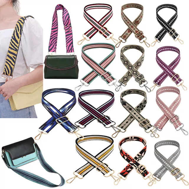 Wide Shoulder Bag Belt Strap Crossbody Adjustable Replacement Handbag Handle ☚