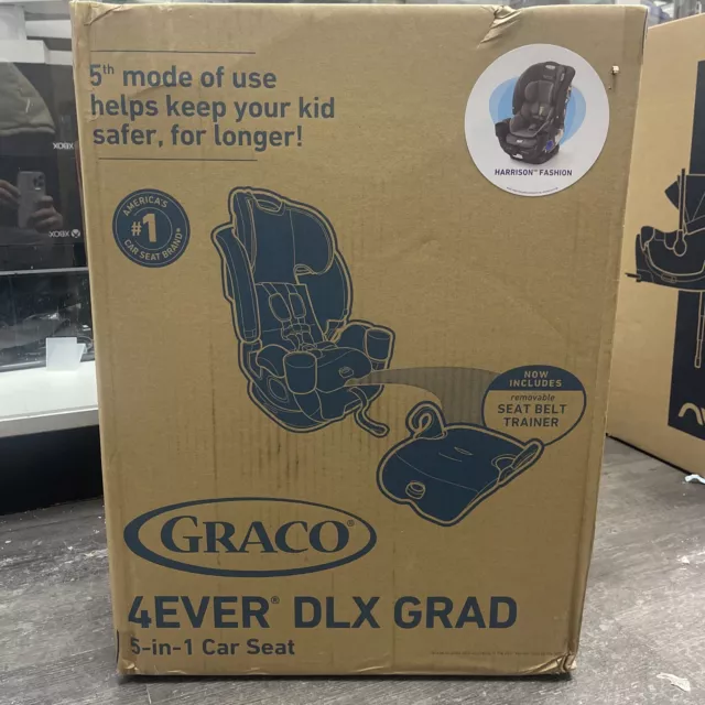 Graco 4Ever DLX Grad 5 in 1 Convertible Car Seat Harrison - NEW