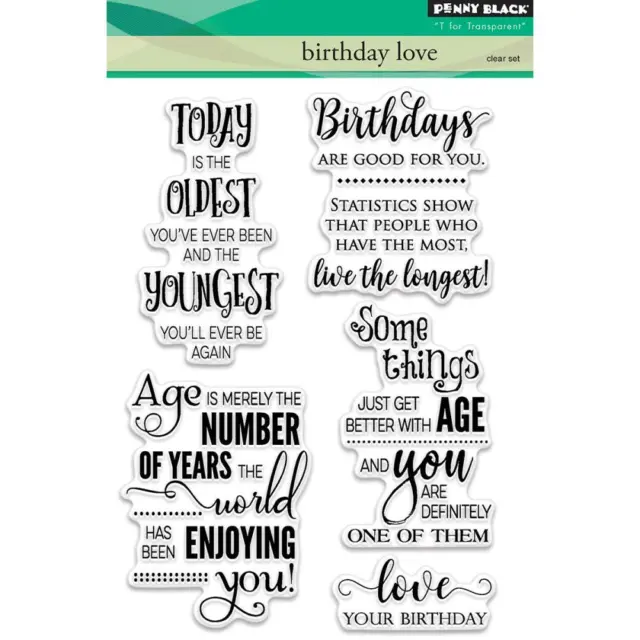 Penny Black Clear Stamps - Birthday Love
