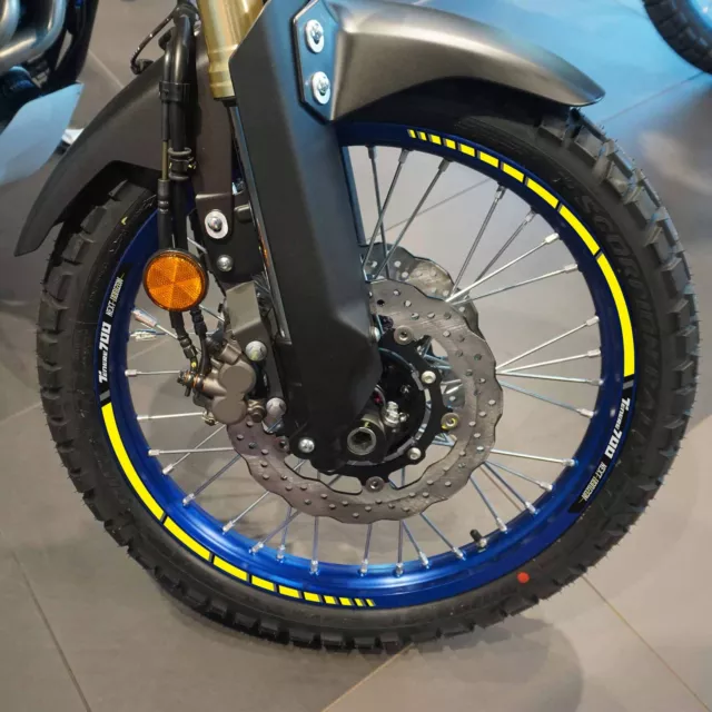 Strisce adesive per ruote cerchi moto compatibili Yamaha Tenere 700 World Raid