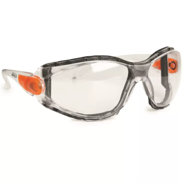 Infield Safety Schutzbrille Matador klar - beschlagfrei, antistatisch, kratzfest