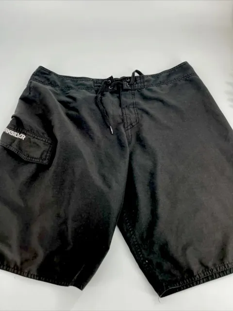 Quiksilver VTG Men’s Black Board Surf Swim Shorts Size 36