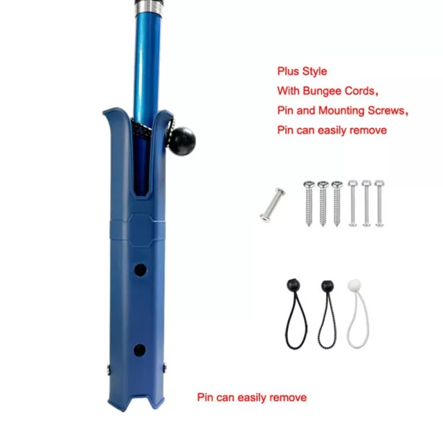 Reliable Fishing Rod Holder with Three Screw Holes for Added Stability
