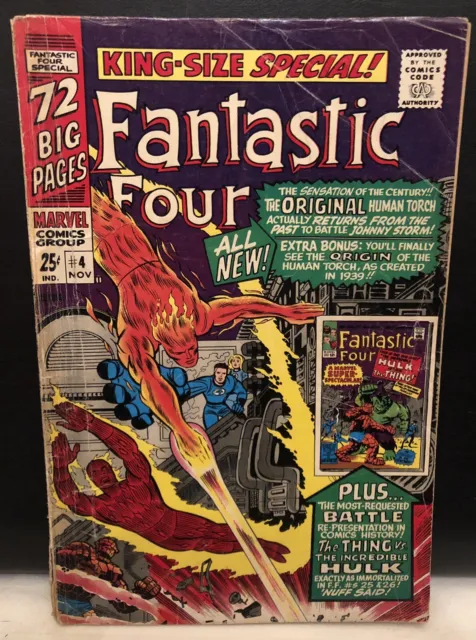Fantastic Four Annual #4 Comic Marvel Comics Silver Age 2.0