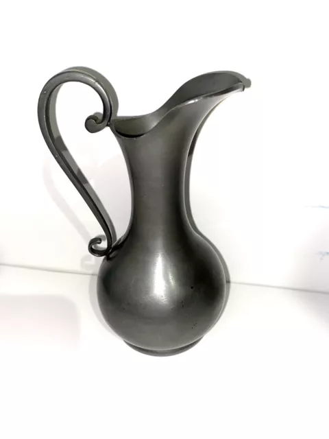 Petit Vase/pichet Soliflore En Étain Chanill